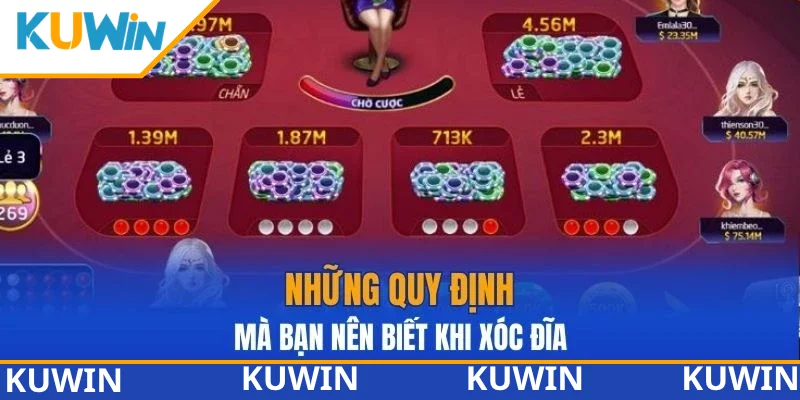 Những quy định mà bạn nên biết khi xóc đĩa