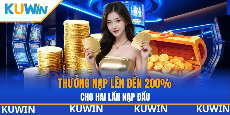 Ưu đãi nạp đầu thường lên tới 200% Ưu đãi nạp đầu thường lên tới 200%